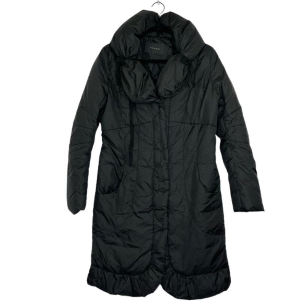 TAHARI Elissa DOWN LIGHTWEIGHT PACKABLE HOODED PUFFER COAT Black Women’s